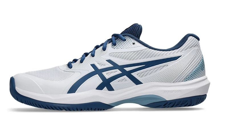 ASICS Game FF Pickleball Men’s Size 9 White/Twilight Blue 1041A488-101, DS USA