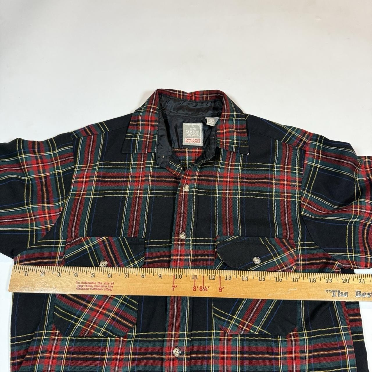 Outdoor Exchange Vintage 90’s Classic Plaid Flannel Long Sleeve Shirt Men’s M