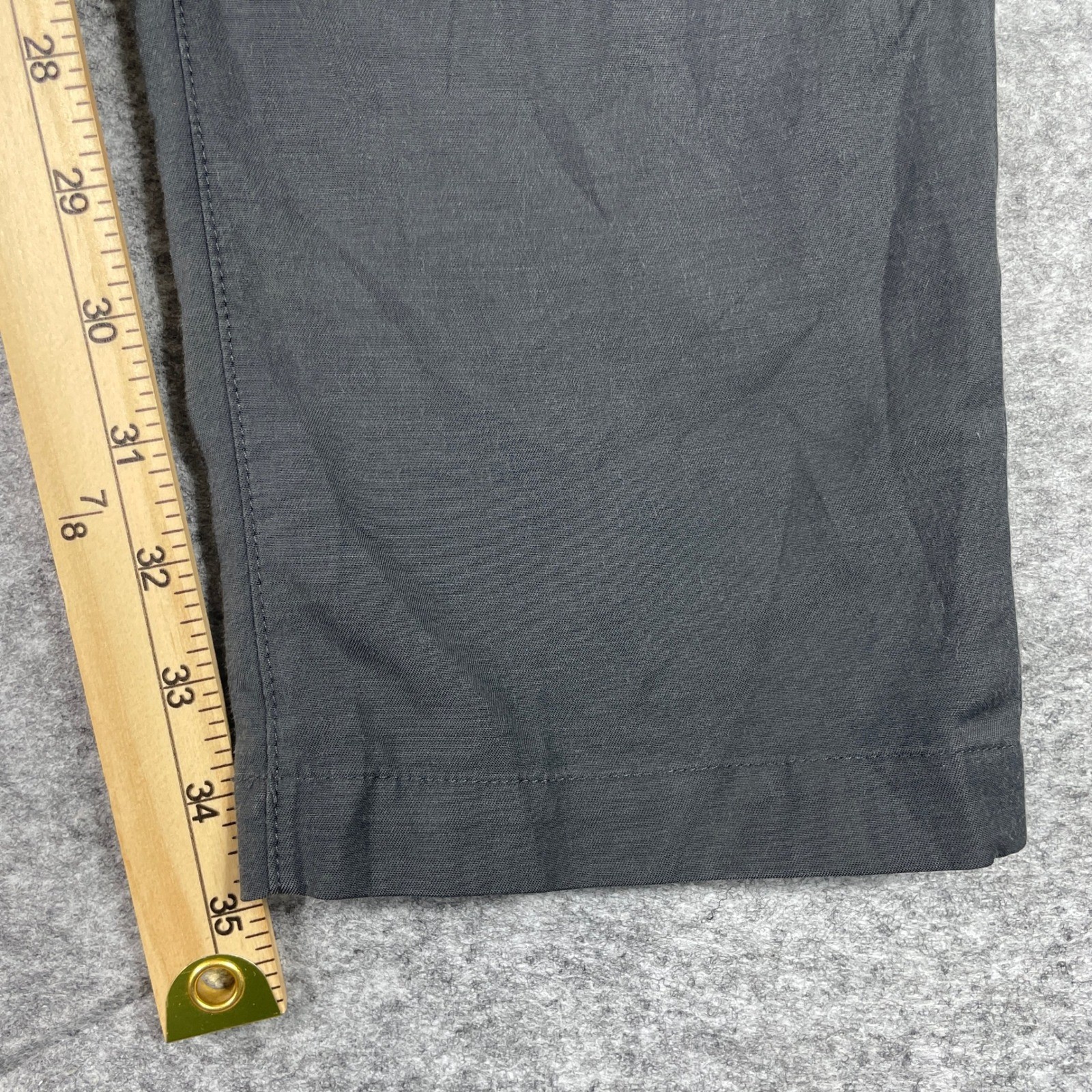 Lululemon Commission Pant Slim Mens 33×34 Grey Warpstreme Chino Trousers