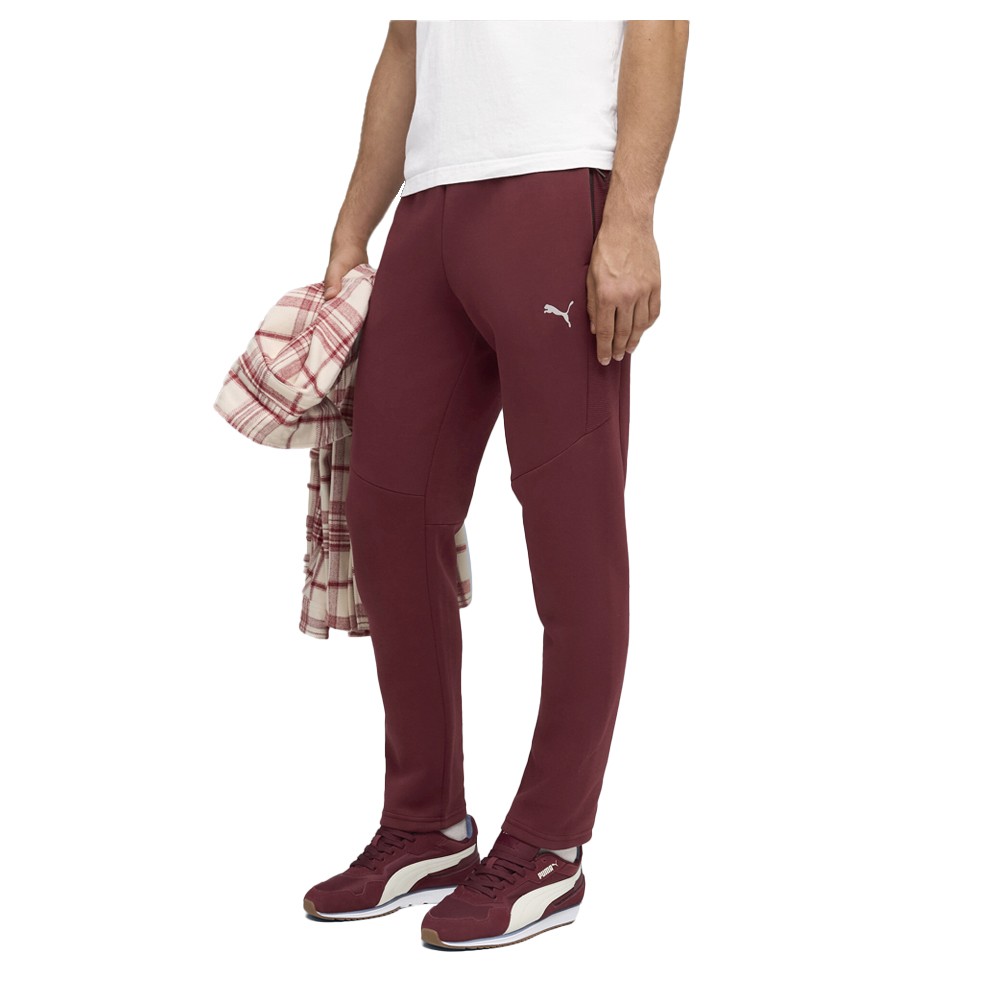 PUMA Evostripe Pants Mens Red Casual Athletic Bottoms 68823496