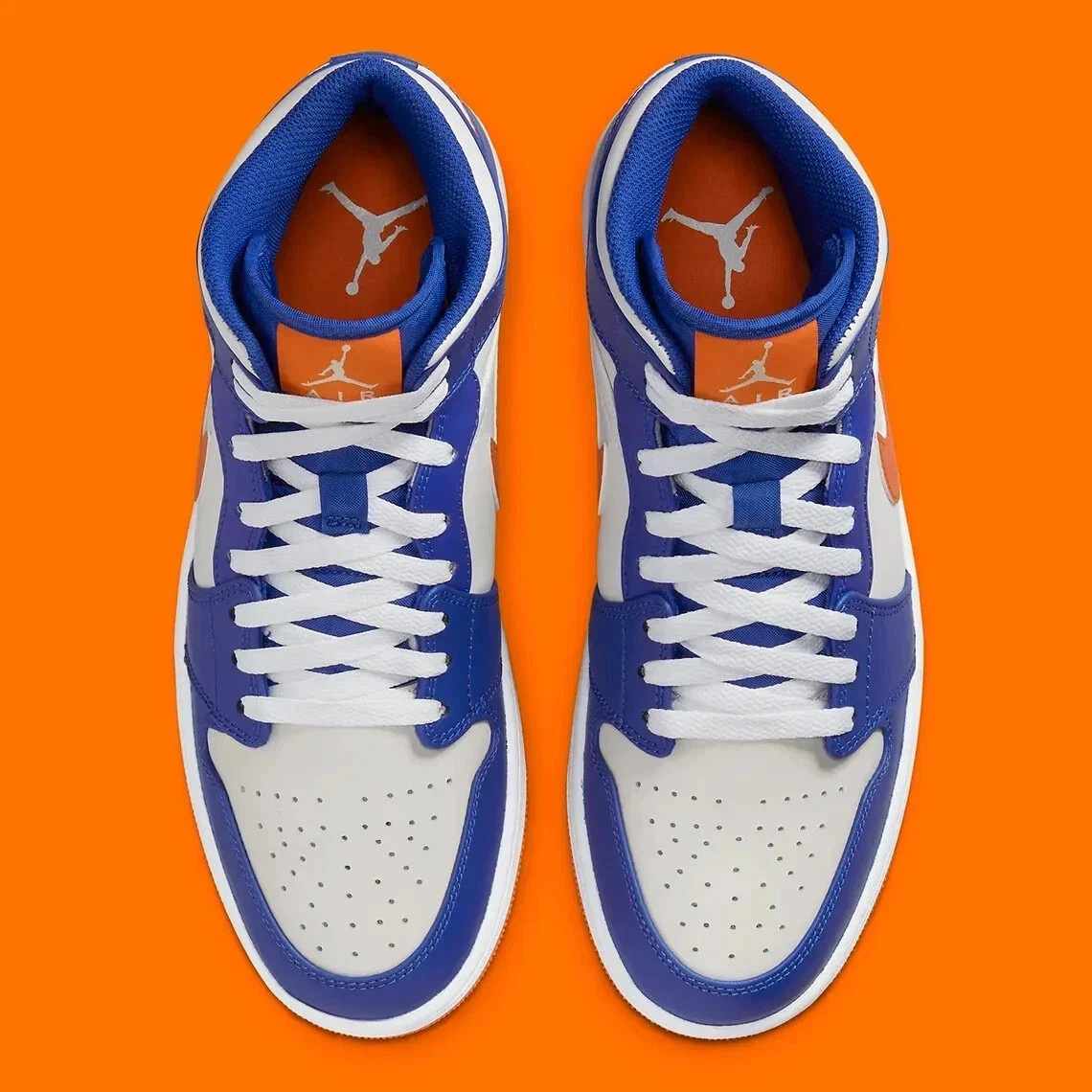 Jordan 1 Mid Knicks Blue Orange FD1029-400 – (MEN SIZE US)