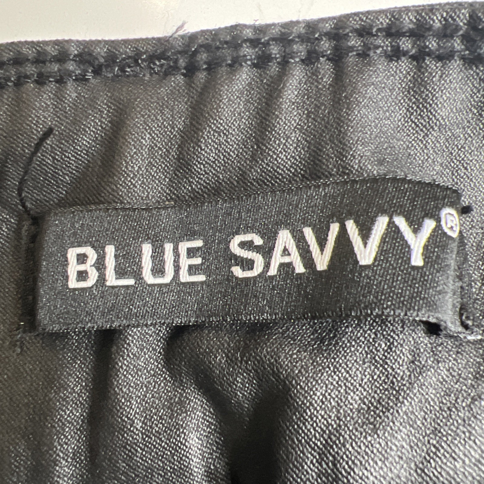 Juniors Blue Savvy Denim Stretchy Jeans 17/33 Coated Denim #834