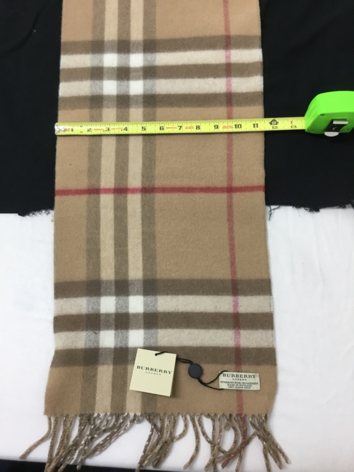 Burberry, Classic Giant Icon Check Cashmere Scarf, 64x 11.5 in, (SR675)