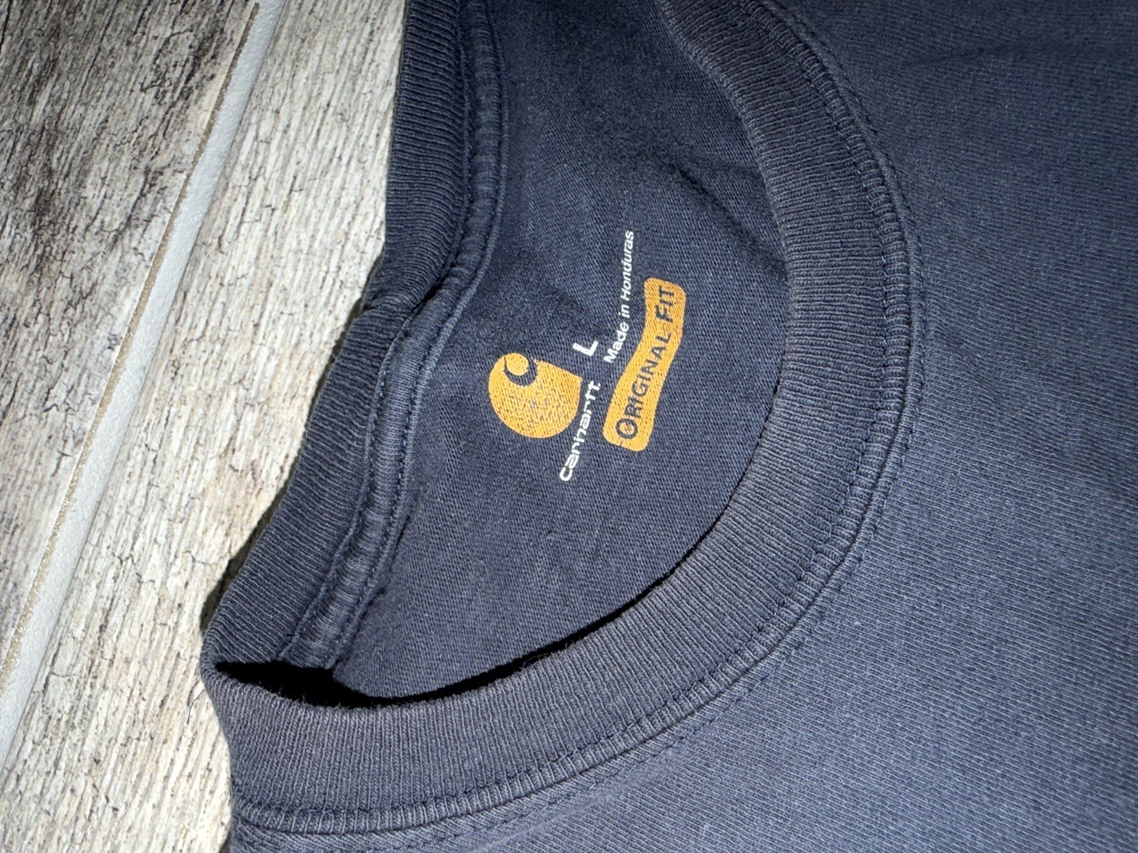 Carhartt Workwear Pocket Tee Blue Short Sleeve Graphic Mens Heavyweight