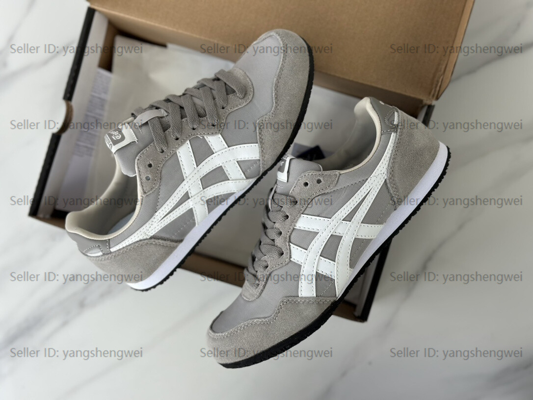 Onitsuka Tiger Serrano Gray/White Shoes Men Women Unisex Sneaker-New