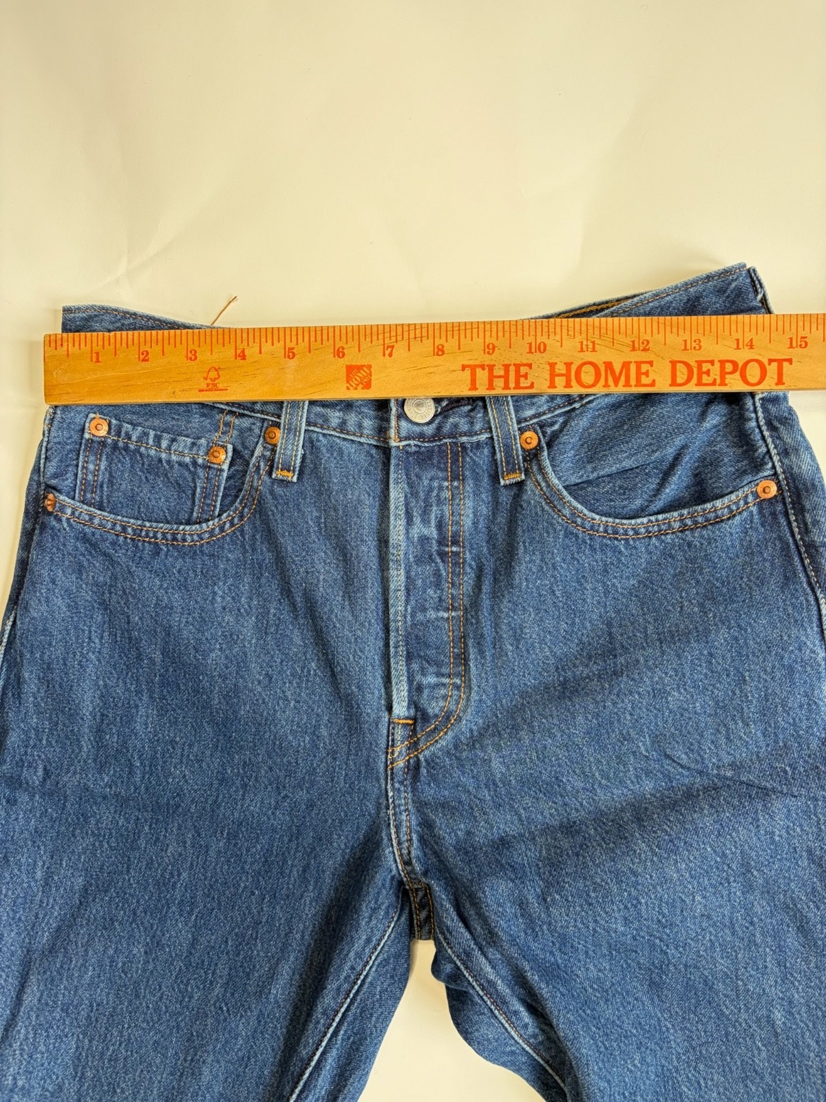 Levi’s Premium 501 S High Rise Button Fly Skinny Jeans Sz 28×30 Dark Wash