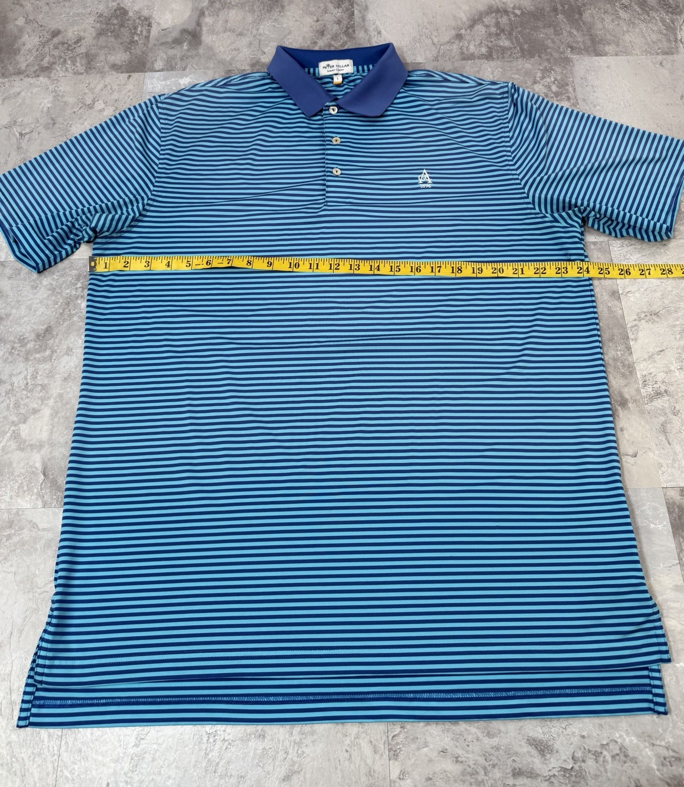 Peter Millar x Aronimink Golf Club Summer Comfort Stripe Polo Shirt Men’s Size L