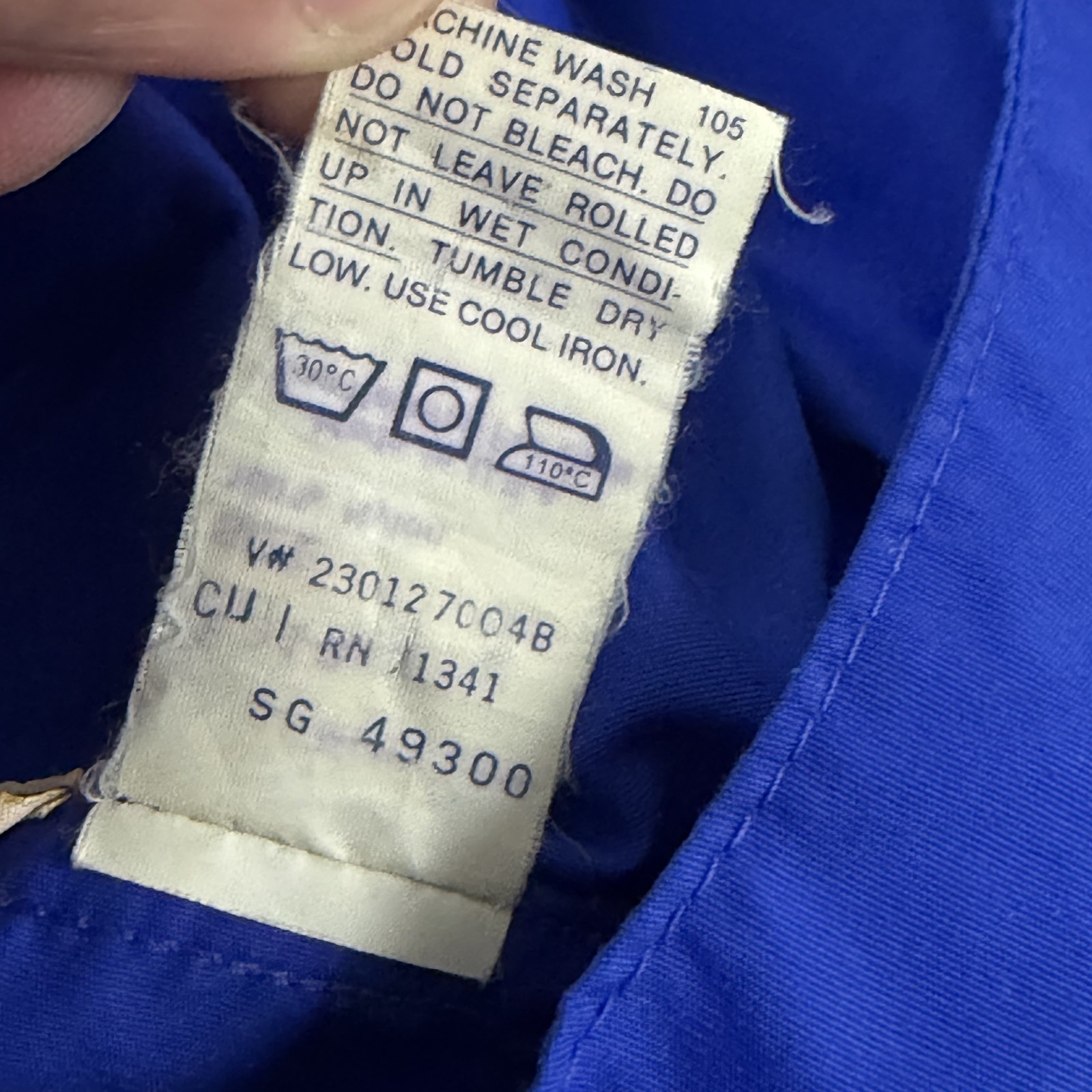 VINTAGE LL Bean Jacket Mens M Blue Nylon Anorak Hooded 1/2 Zip Lightweight USA
