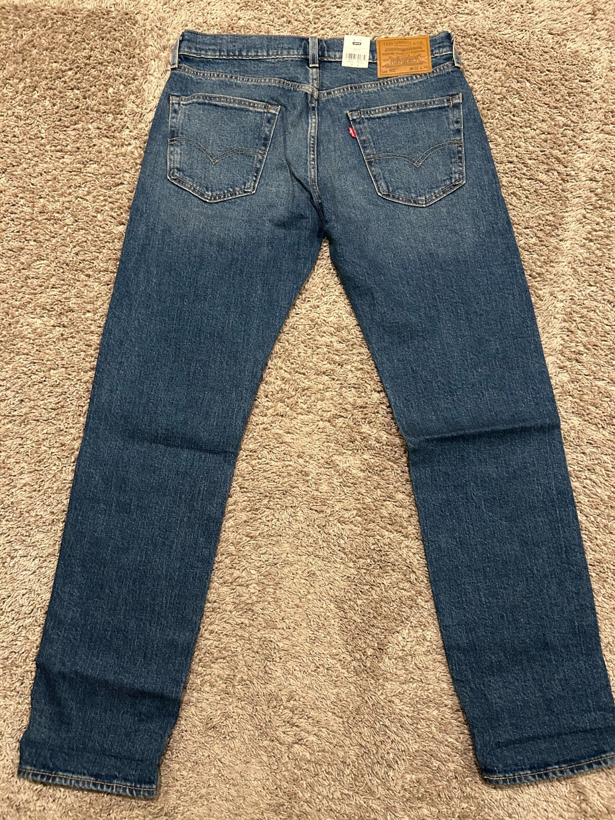 Levi’s Premium 502 Regular Taper Fit Selvedge Jeans WStretch Sizes NWT 1654