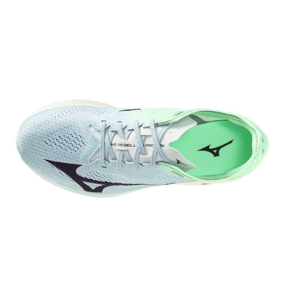 Mizuno Running Shoes WAVE REBELLION PRO LOW Light Green/Black U1GD2540 01 UNISEX