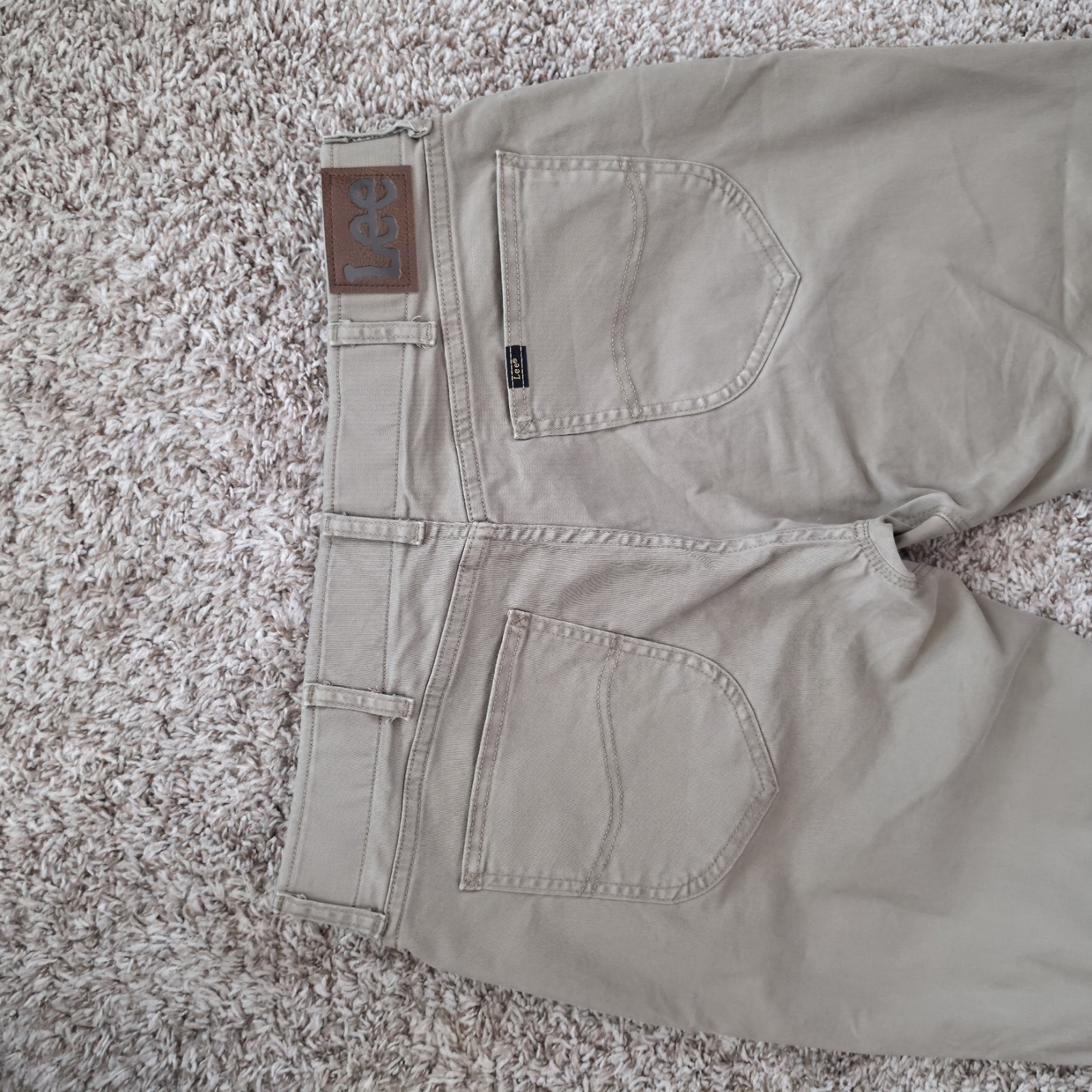 Lee Extreme Motion Men’s Khaki Straight Fit Pants 35×32 NWT