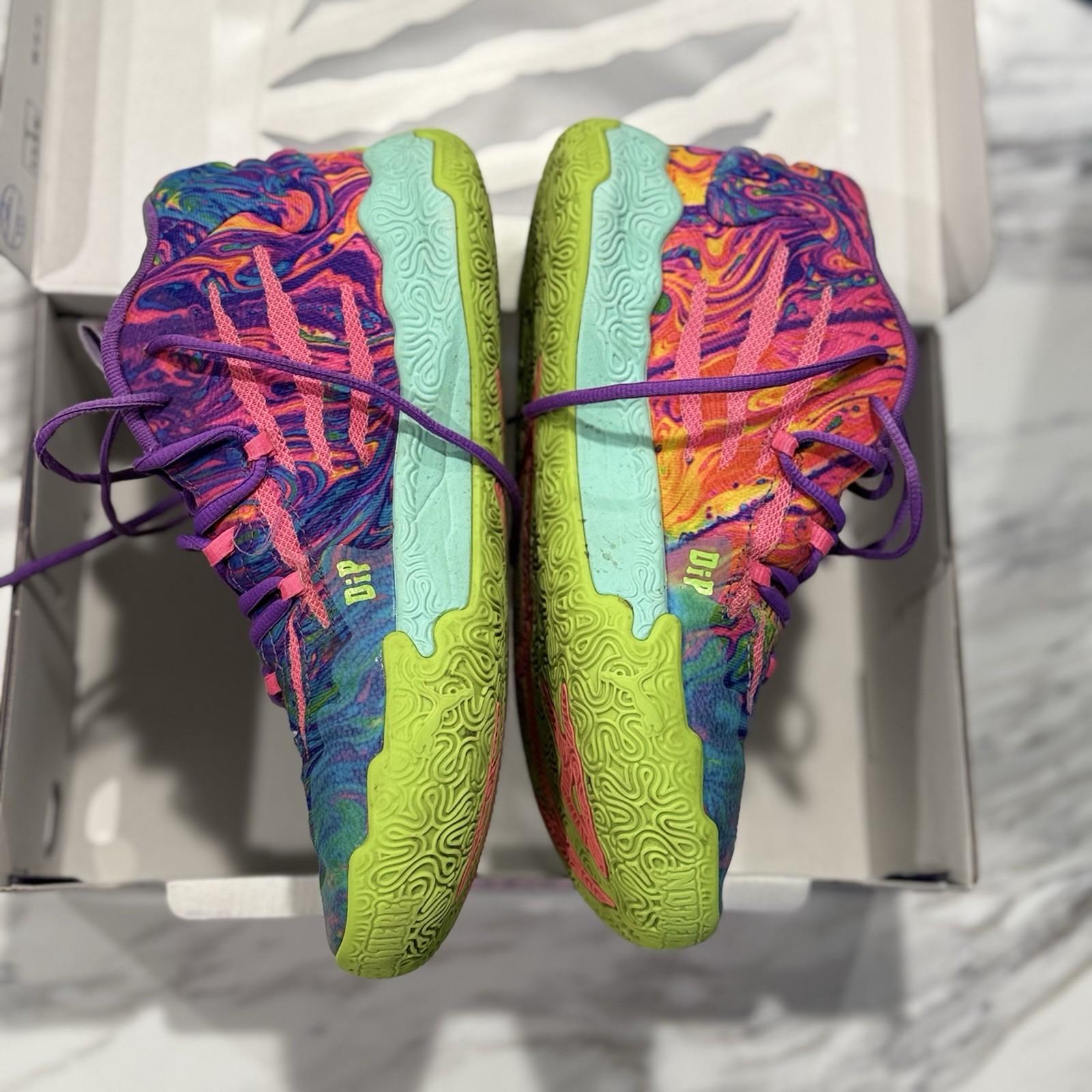 Puma LaMelo Ball MB.03 “Be You” Men’s Size 8 Basketball Shoes Rare Multi-Color