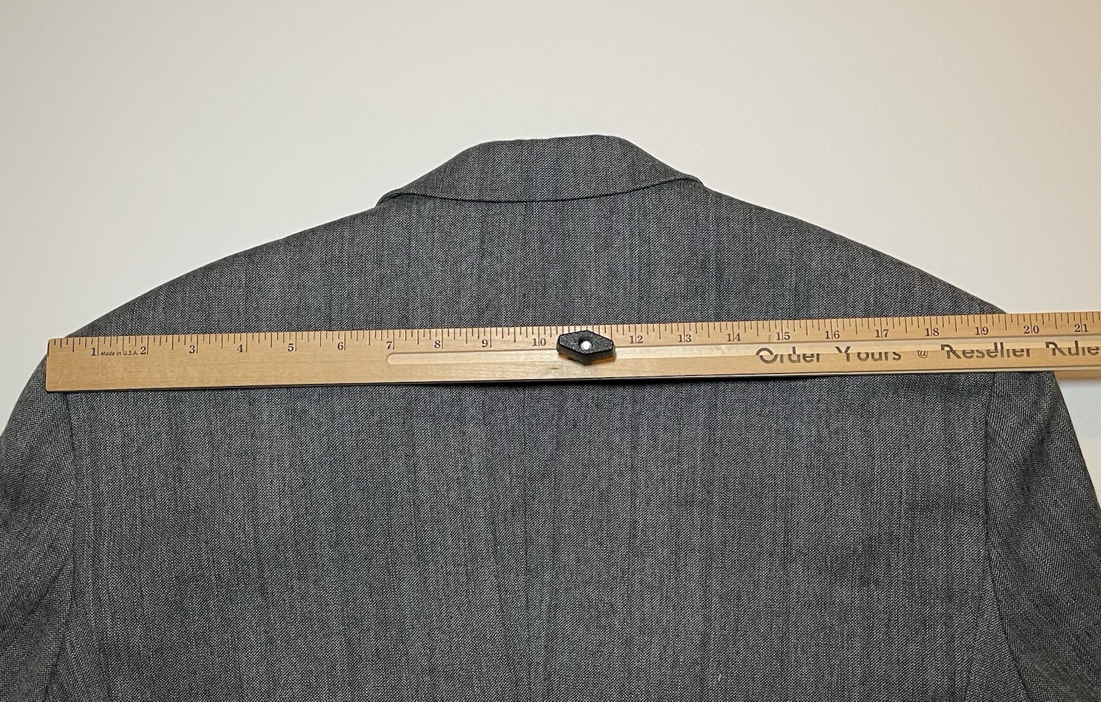 Armani Exchange Blazer Jacket Mens 46R Grey Blue Pinstripe Wool Blend Holiday