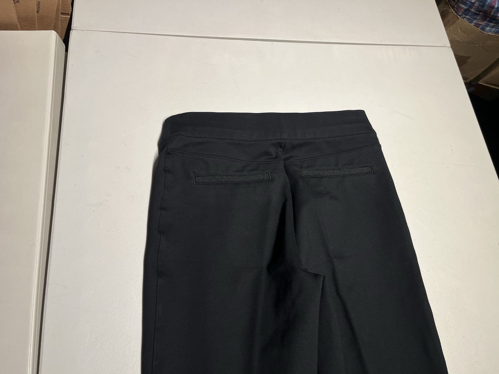Spanx Pants Women’s Medium Ponte Flared Black Casual Pull On Rayon Nylon 28×30.5