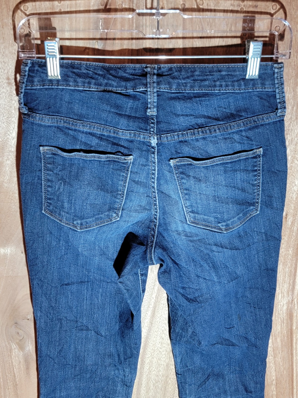 universal thread jeans womens size 2/26r skinny high rise stretch denim blue