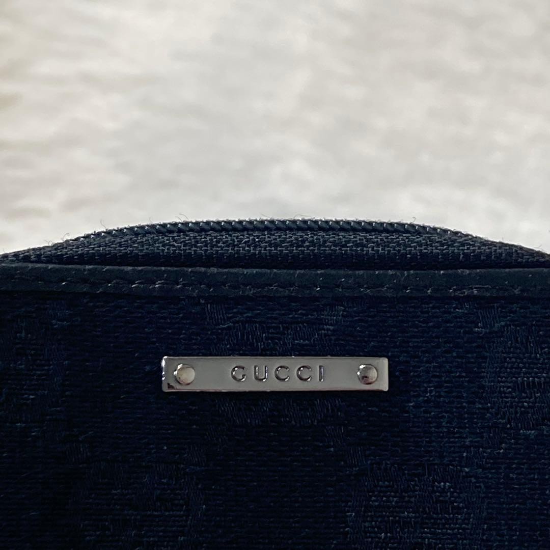 First Come First Served Beautiful Item GUCCI Cancellation Zipper Coin Purse Blac