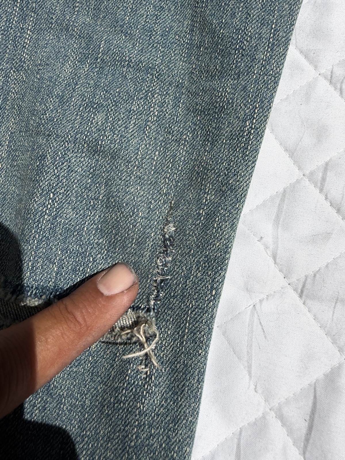 SAINT LAURENT Paris D02 Mens 2014 Hedi Slimane Crash Denim Skinny Jeans 31×34