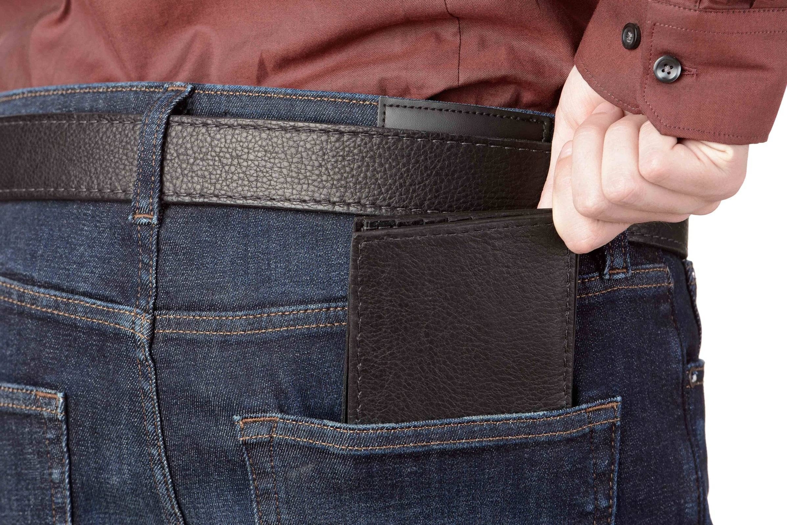 Black American Bison Bifold Wallet Quality USA Handcrafted