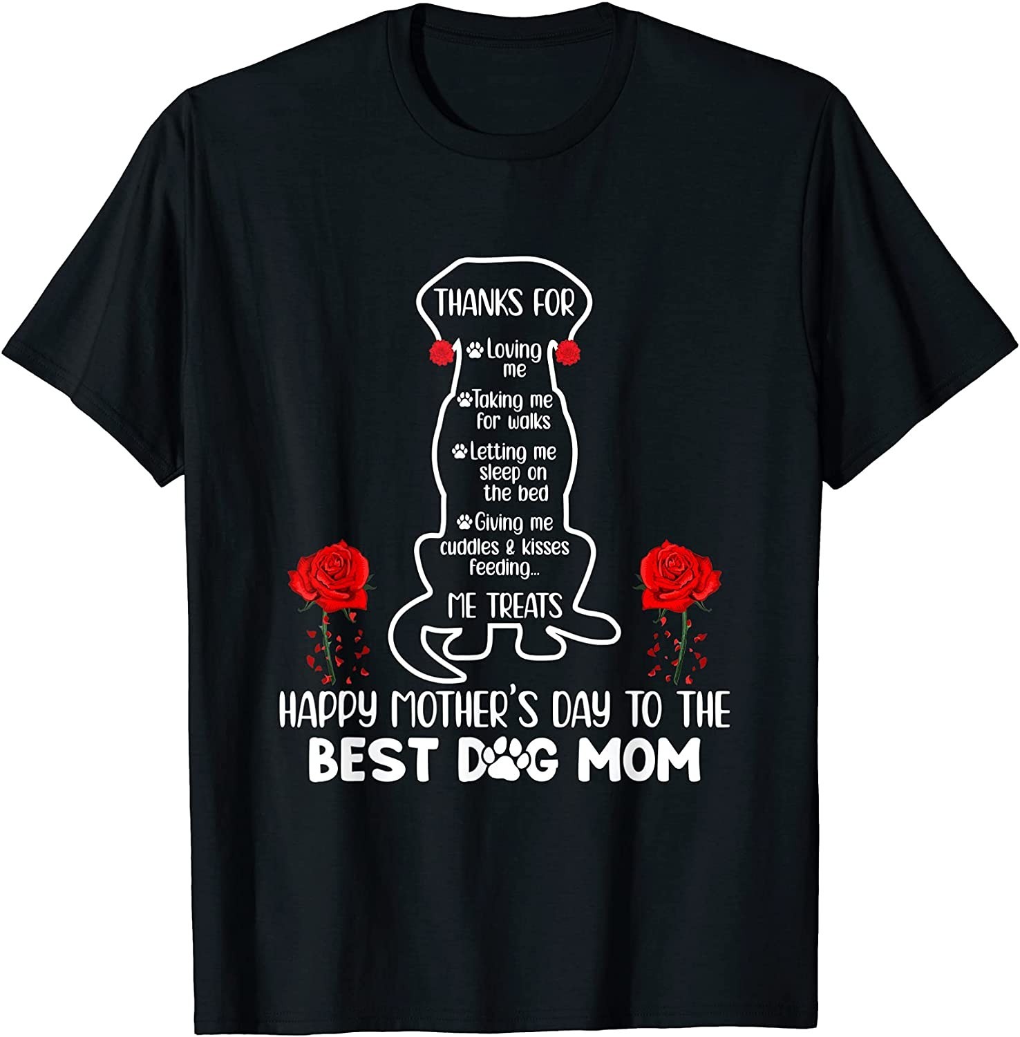 NEW LIMITED Happy Mother’s Day To Best Dog Mom T-Shirt – MADE IN USA