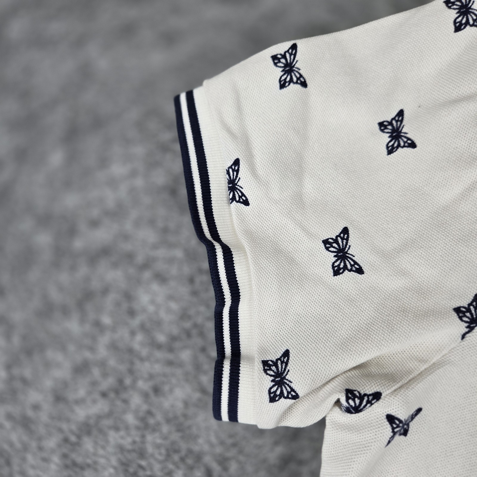 Polo Ralph Lauren Mens Shirt Large Custom Slim Fit Butterfly All Over Print