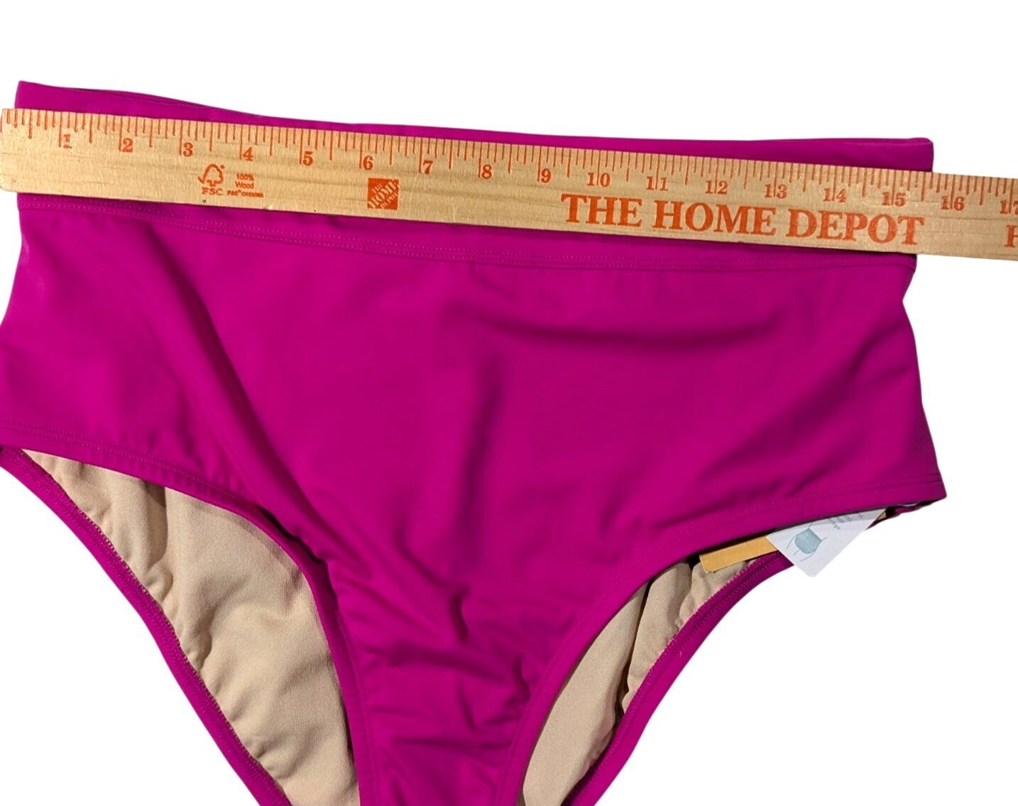 Kona Sol High-Waist Bikini Bottoms Magenta Size Large Swimwear NWT