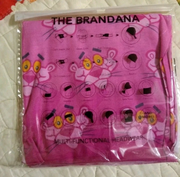 PINK PANTHER BRANDANA Multi-Functional Headware Tube Scarf 10 PACK New Free ship