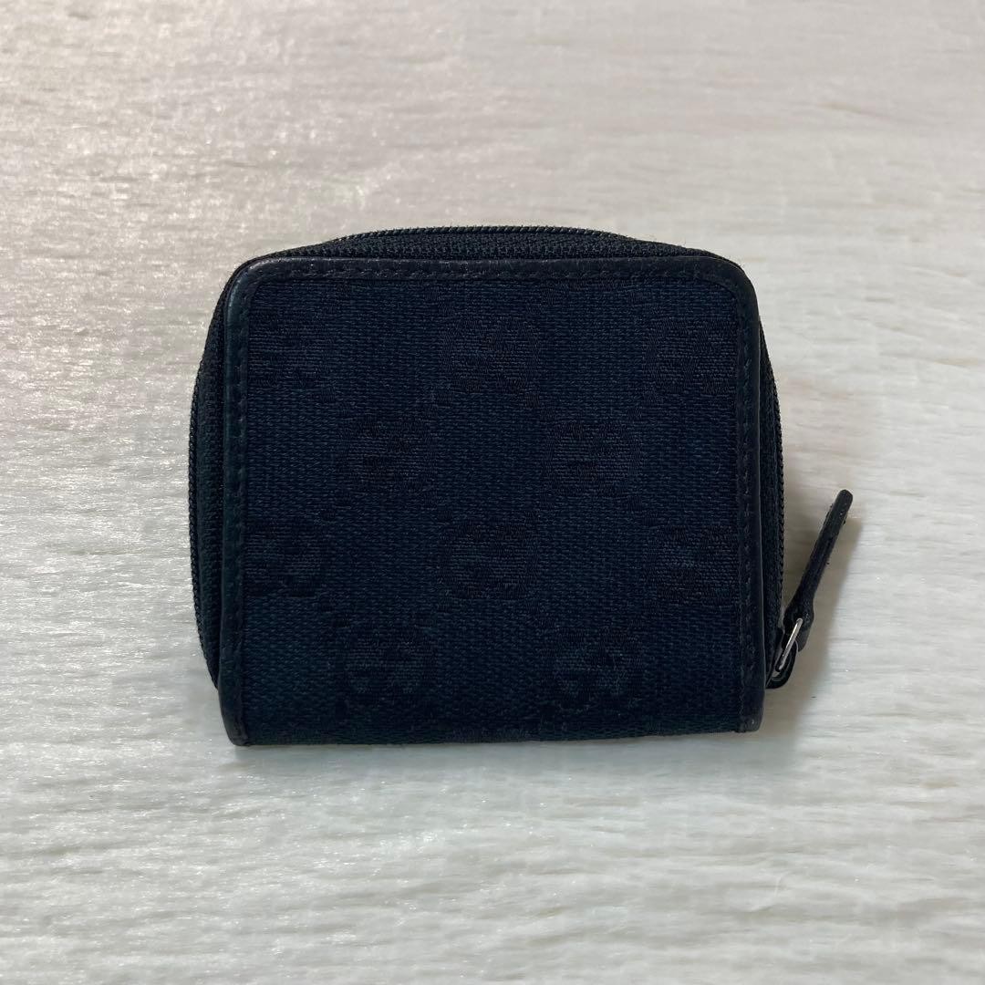 First Come First Served Beautiful Item GUCCI Cancellation Zipper Coin Purse Blac
