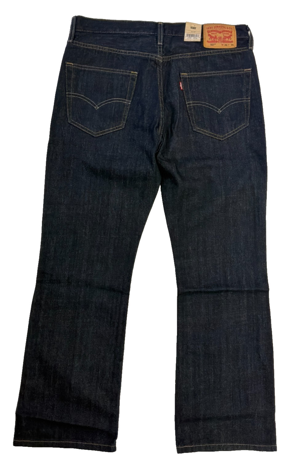 Levis 527 Slim Bootcut Jeans 34×30 Dark Blue Denim Western Cowboy Pants