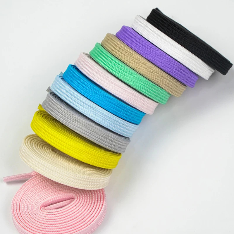 1Pair/3Pair New 0.8cm Wide Flat Durable Shoelace Suitable for A Variety of Shoes