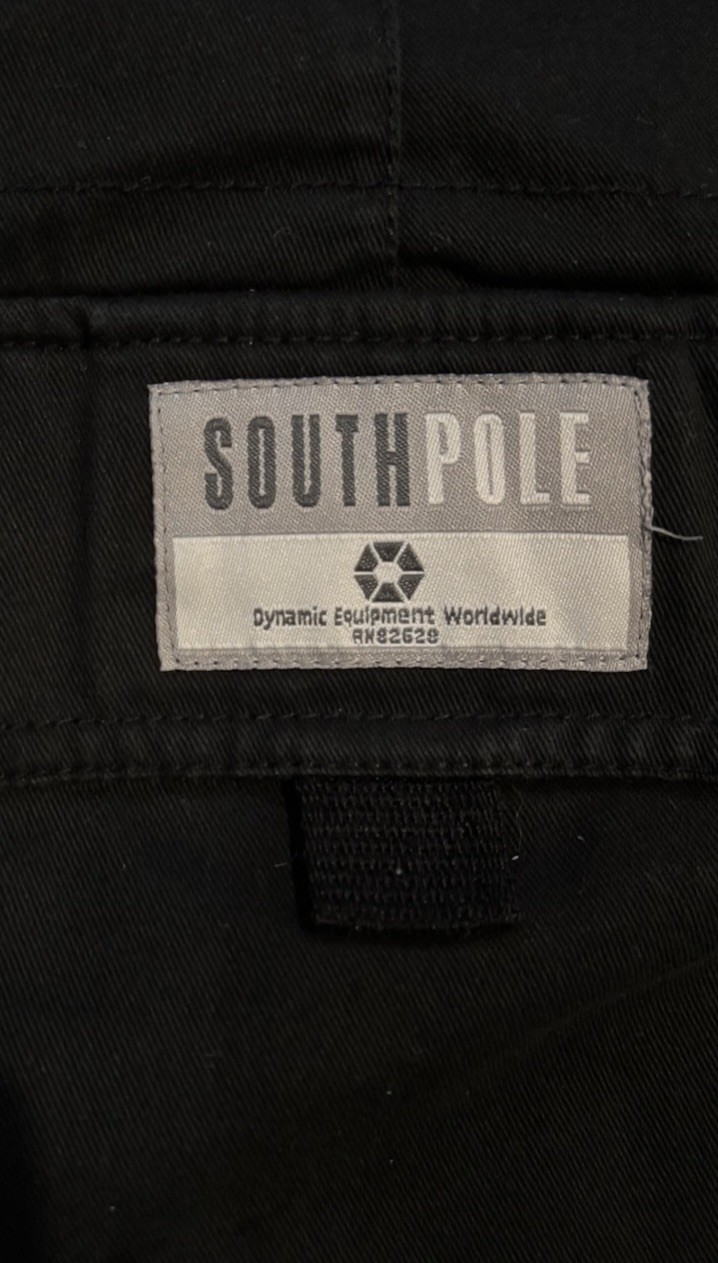 Southpole Men’s Black Cotton Cargo Shorts Size 36