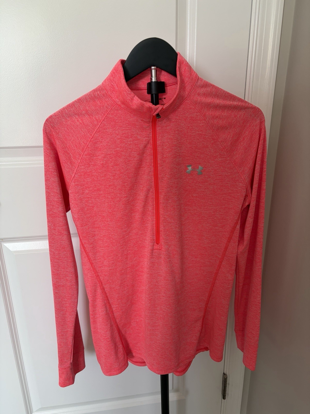 Under Armour Tech Twist 1/2 Zip Pullover Bright Pink Heathered Color