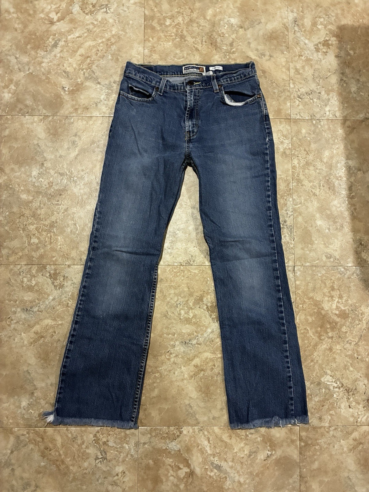 Old Navy Women’s Bootcut Jeans Medium Wash Blue Denim Stretch 5-Pocket Logo