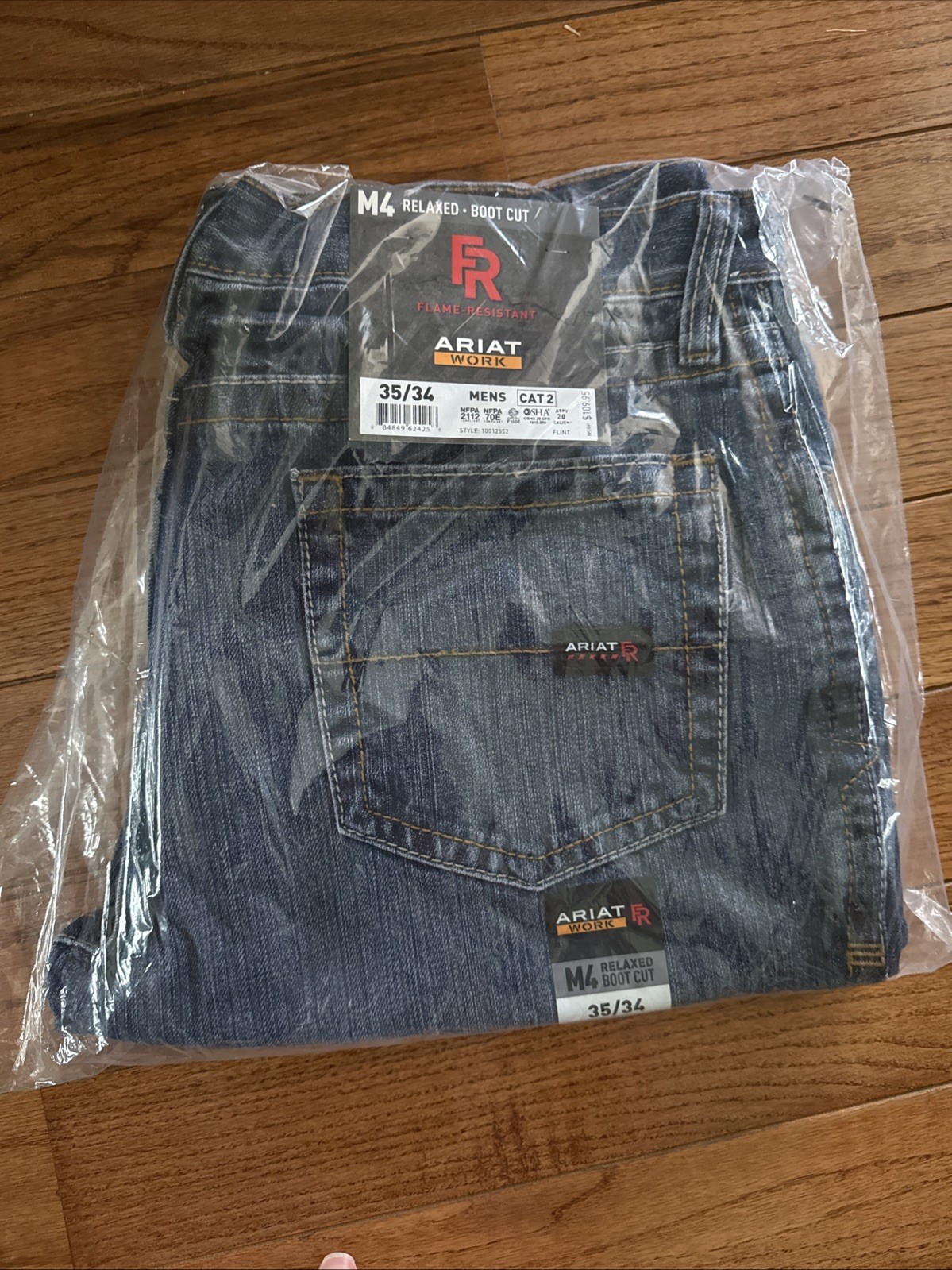 Ariat Men’s Jeans Work Relaxed Boot Cut Flame Resistant 35/34