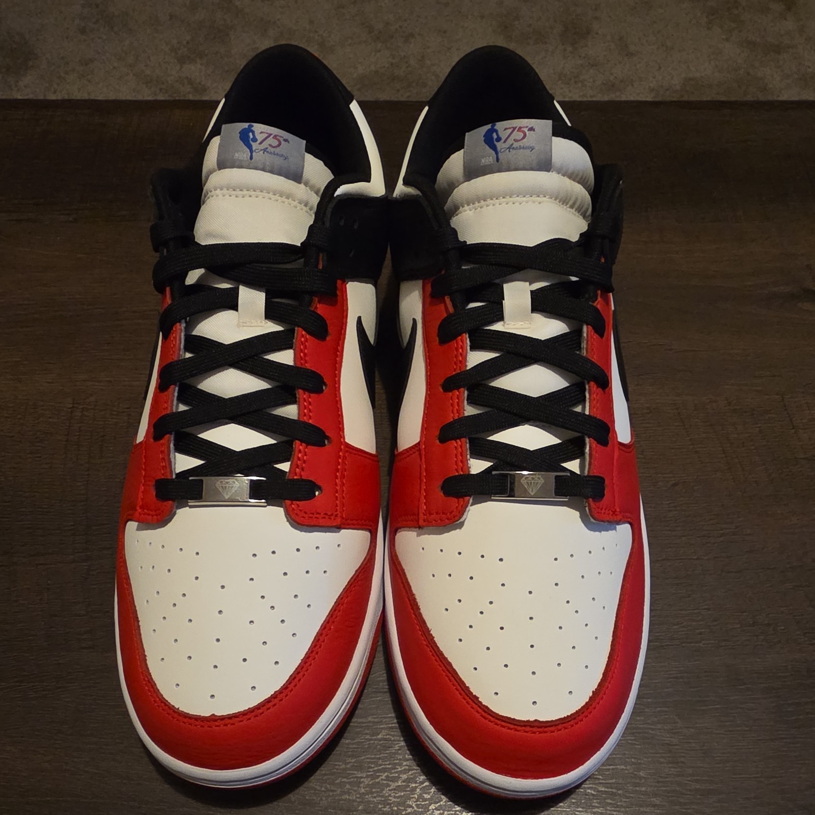 Nike Dunk Low EMB “NBA 75th Anniversary Chicago” DD3363-100 Size 15 NEW