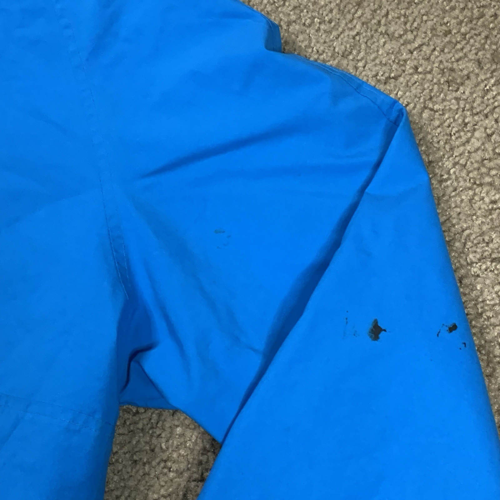 VTG Eddie Bauer Mens Medium Blue Pullover 1/4 Zip Jacket Camping Outdoors 90s