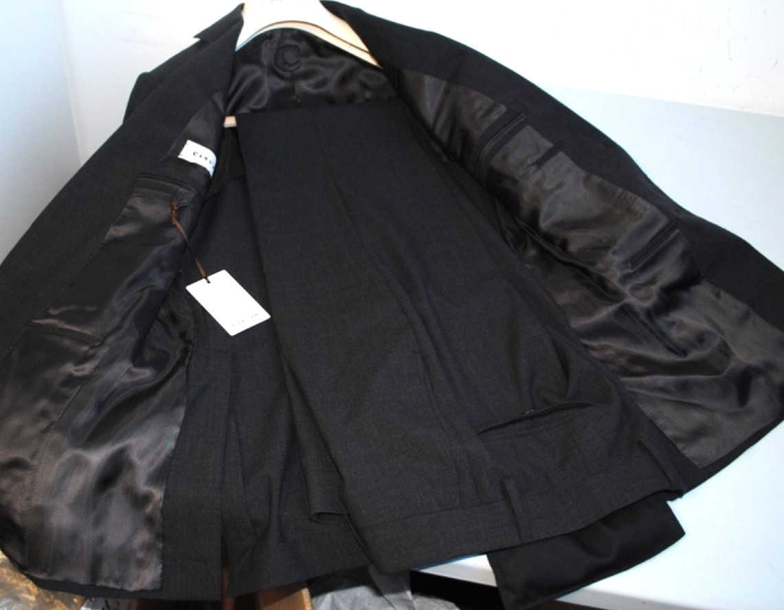 CARUSO TAILORING PARMA DRESS FRESH WOOL GREY WOOL 48 990.00 CART.7177L