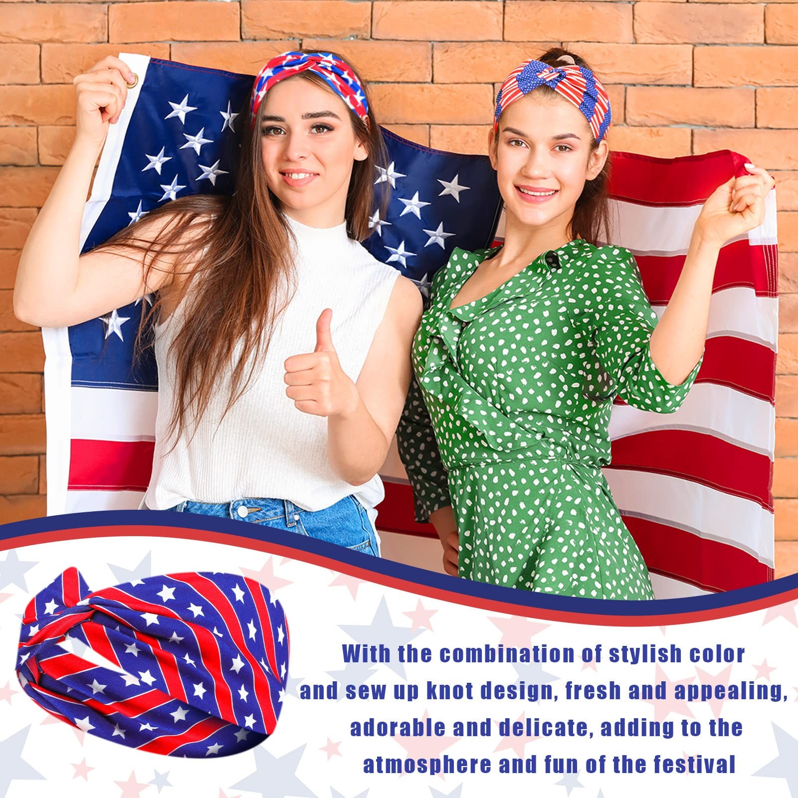 XunYee 28 Pcs Patriotic Holiday One Size Fits Most, as shown in the picture