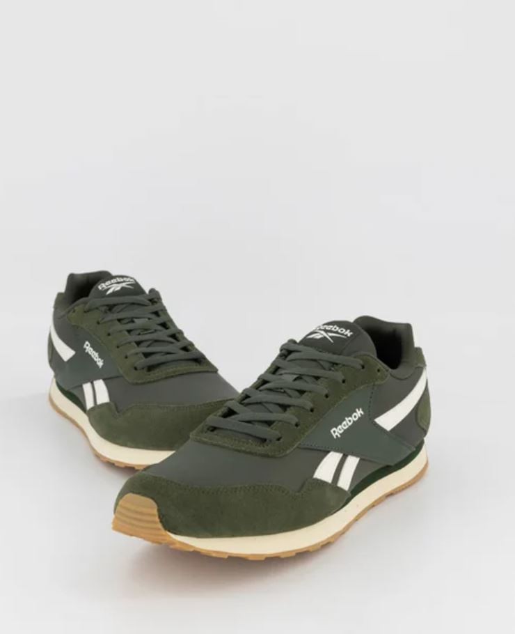 AUTHENTIC || Reebok Glide Low Mens Casual Shoes (D) (Grit Green/Chalk)