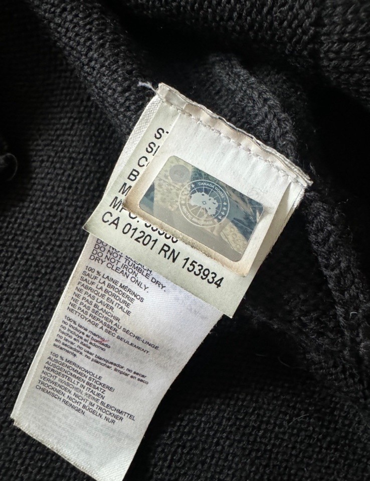Canada Goose Black Label Cortina Cardigan Merino Wool