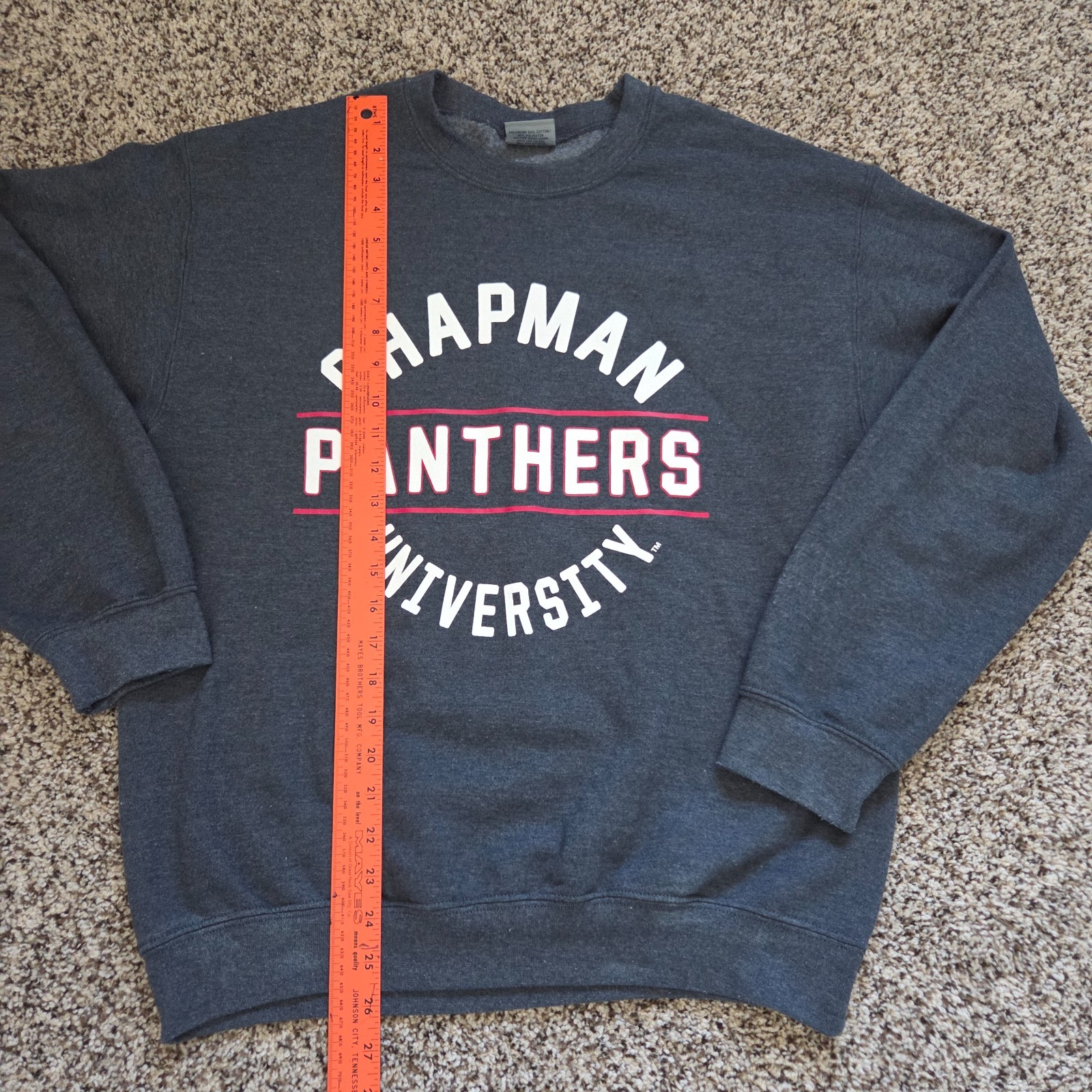 MV Sport Chapman University Panthers Sweatshirt Mens M Gray USA College