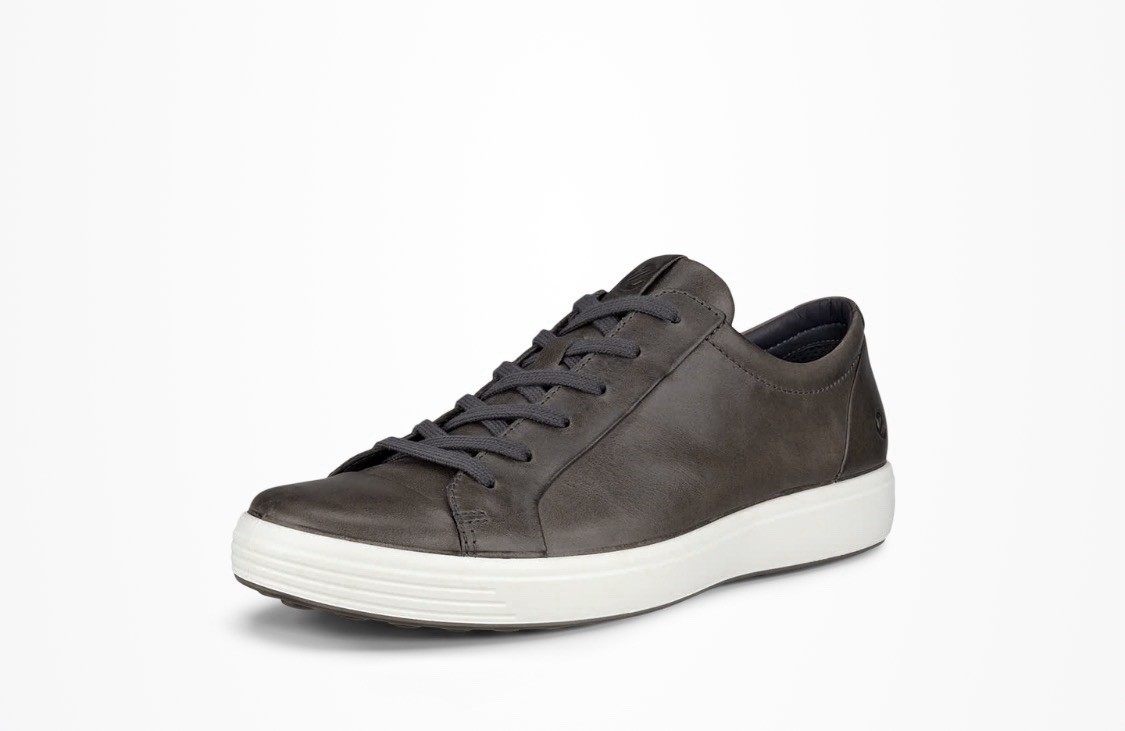 ECCO Men’s Soft 7 Sports Classic Sneaker Men’s Nubuck Trainer Grey US 7-7.5. NEW