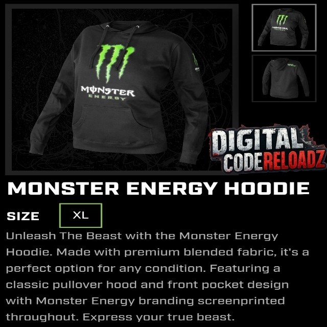 Monster Energy Mayhem Gear 2025 Promo – Unleash The Beast Logo Hoodie / New / XL