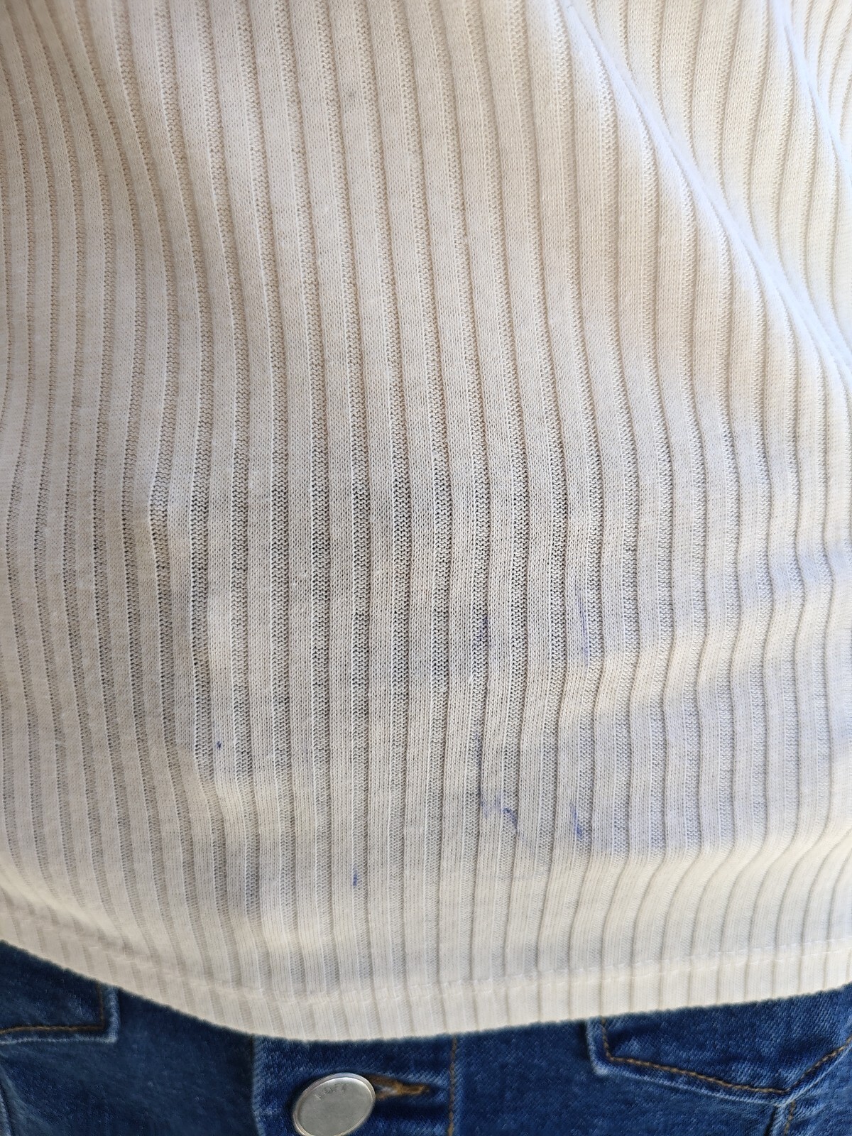 Rue 21 Cream Ribbed Women’s Tank Top XL [COPY]