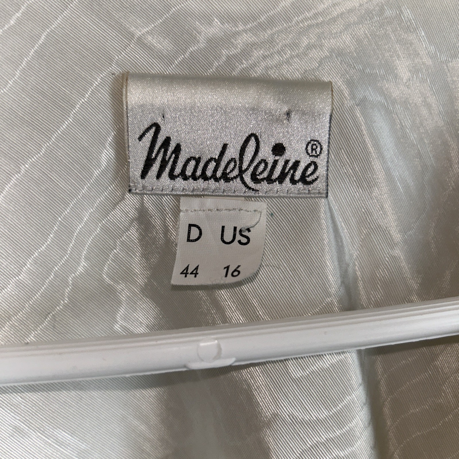 Madeleine Ivory blouse Gathered collar & sleeves Baumwolle Cotton US 16 Vintage