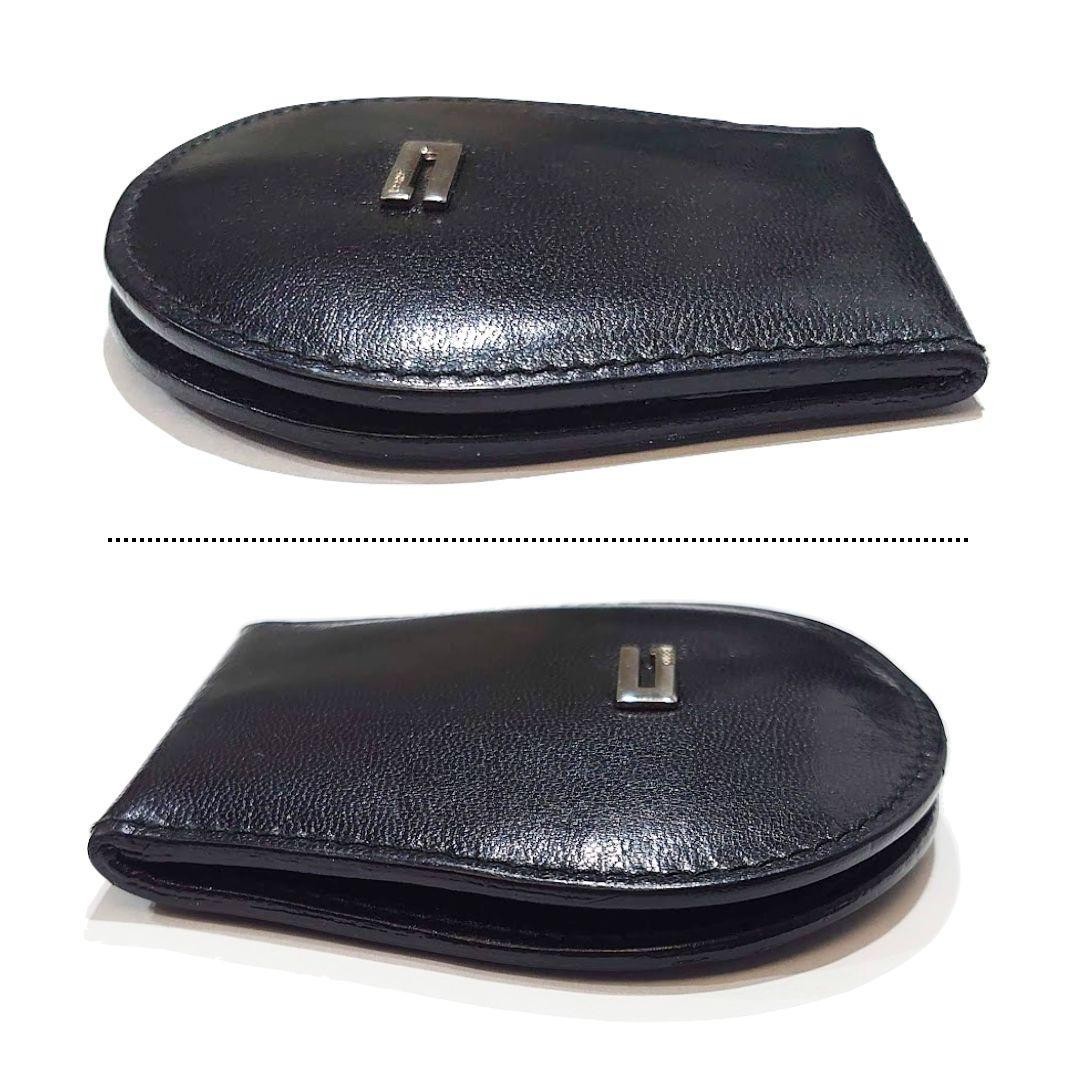 GUCCI G Logo Coin Case Small Change Pouch Leather Black Shipping Included