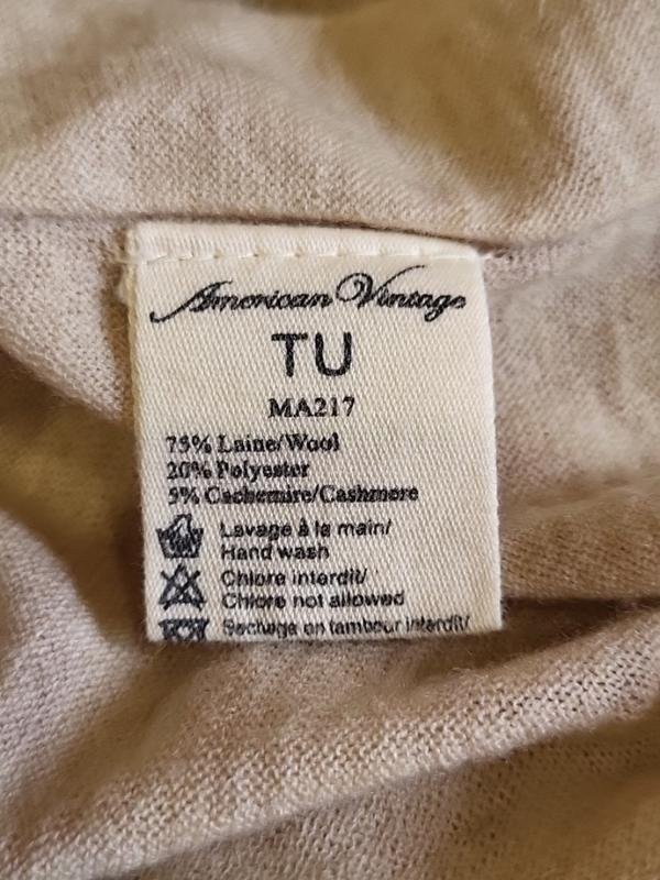 Women American Vintage Sweater Beige One Size