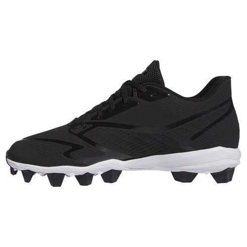 Adidas Men’s 12 Icon 8 Mid MD Molded Baseball Cleats Black White EU 46 2/3