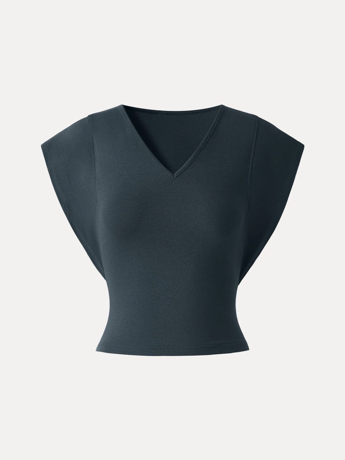 OGL Cotton Lyocell V-Neck Summer Tee