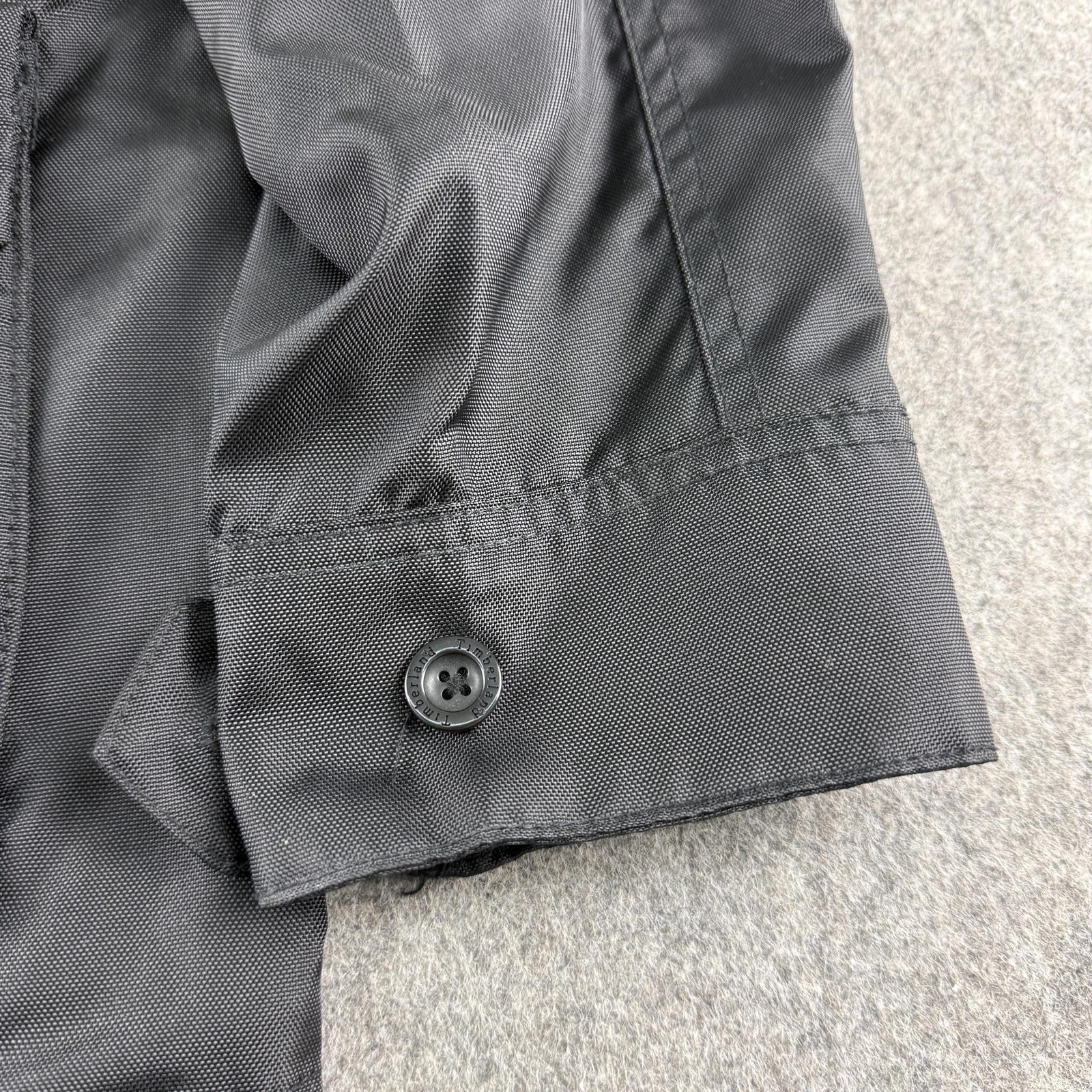 Timberland Jacket Mens Small Black Nylon Military Field Microfibre 74486 Outdoor