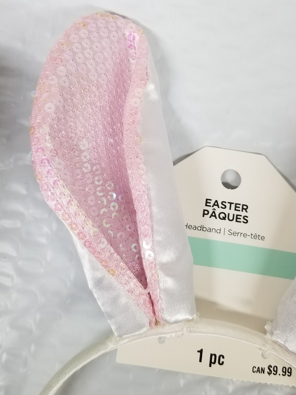 Easter Bunny Ears Headband 1 Pair NIB One Size